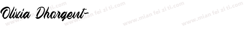 Olivia Dhorgent字体转换